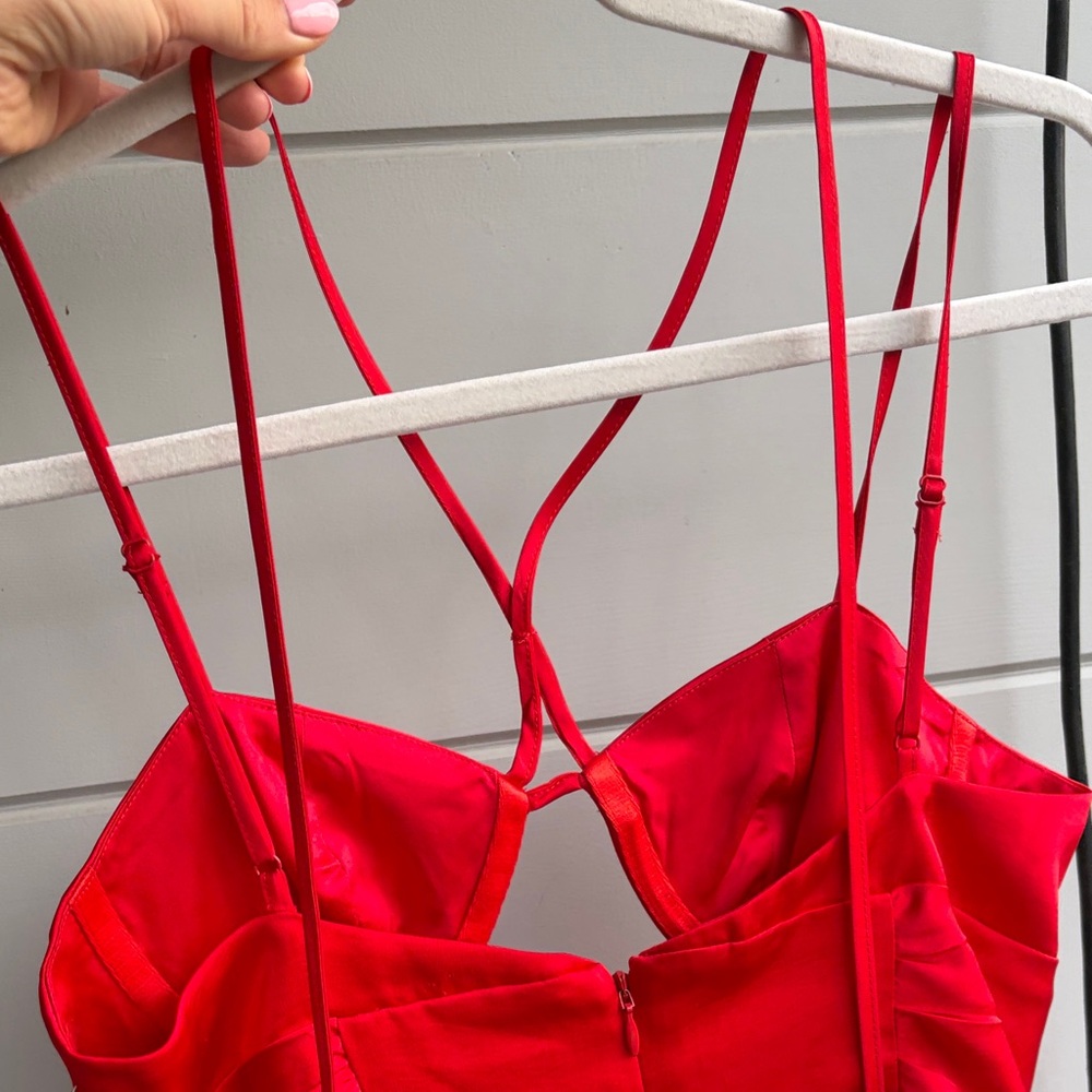 MAJORELLE Marsha Mini Dress in Red - Picture 12 of 14